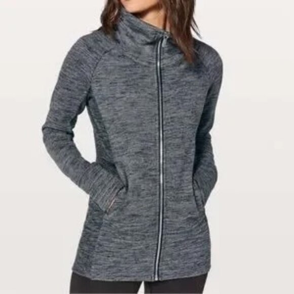 Lululemon Women's Radient Full Zip Jacket Grey Size 6 - Picture 1 of 5